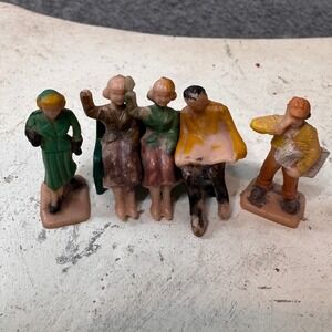 Vintage Plasticville‎ Figure Lot 1960s Bachmann Brothers Diorama Railroad Set